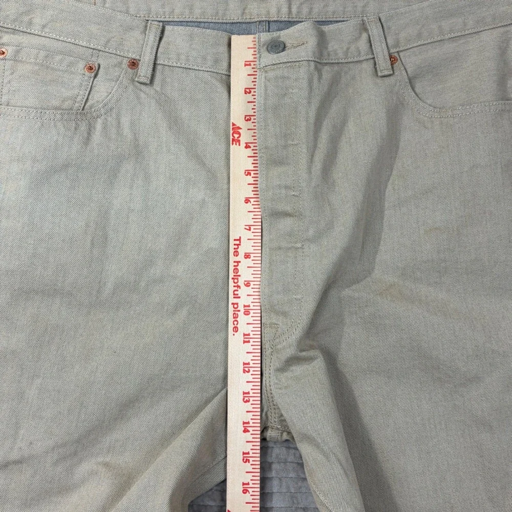 Levi's 501 Original Fit Jeans Beige Cone Denim Button Fly Mens W44 L34‎